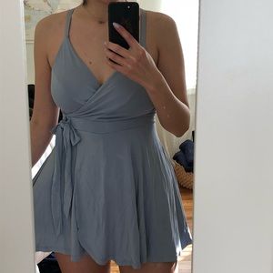 UO Light Blue Dress Skort